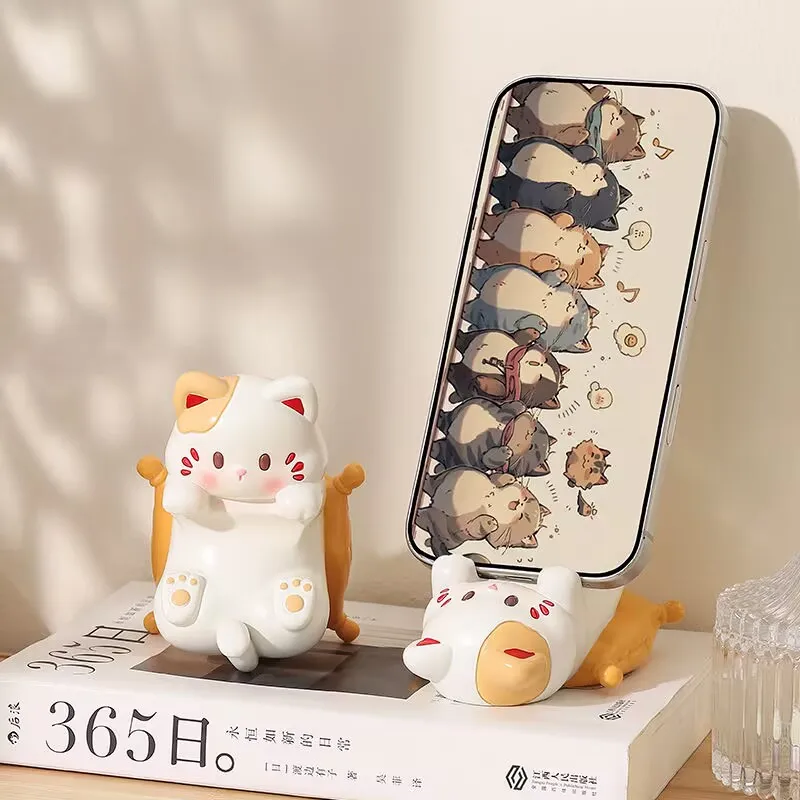 Home Decor Cat - Cute Cartoon Cat Desktop Ornaments, Phone
