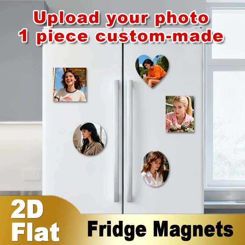 Home Decor Xmas - Custom Photo Fridge Magnet 2D Flat