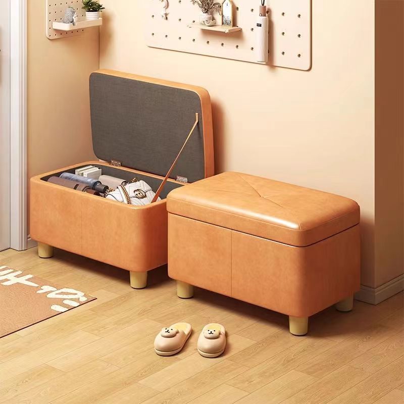 Decorative Throw Pillow - Outdoor Storage Bench Long Shoe Bench
