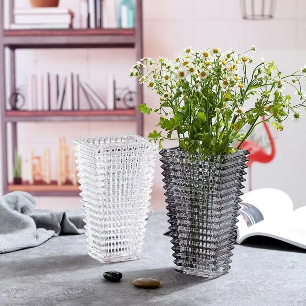 Glass Vase Nordic - Nordic Style Premium Sense Clear Crystal