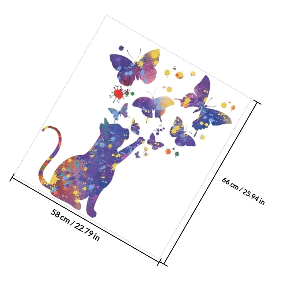 2 Sheets Home Decor Butterfly  - Home Decor Cat ulasan dan harga