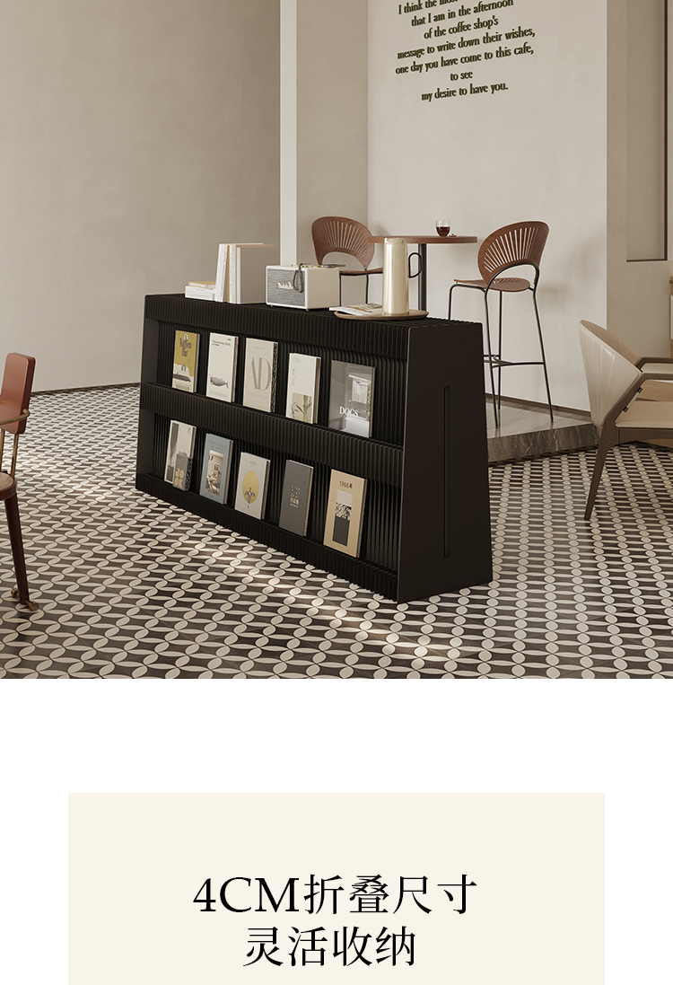 Folding Bookshelf Newspaper Sh - Home Decor Brochure ulasan dan harga
