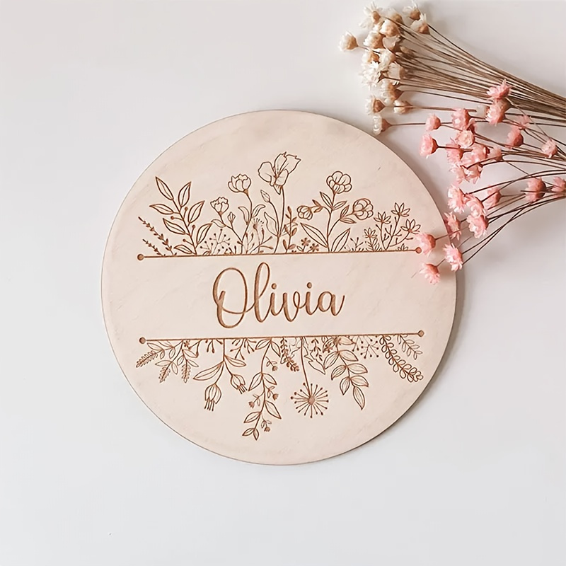 Personalized Floral Engraved N - Home Decor Xmas ulasan dan harga