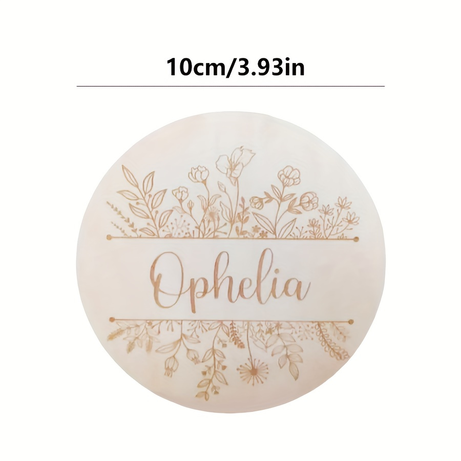 Personalized Floral Engraved N - Home Decor Xmas ulasan dan harga