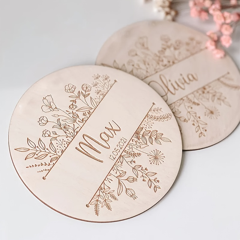 Personalized Floral Engraved N - Home Decor Xmas ulasan dan harga