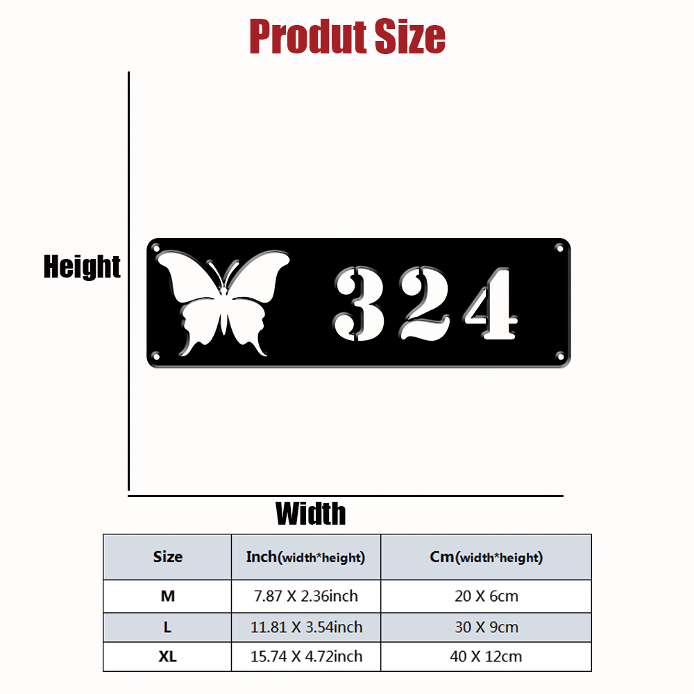 1pc Custom butterfly Metal Hou - Home Decor Cat ulasan dan harga