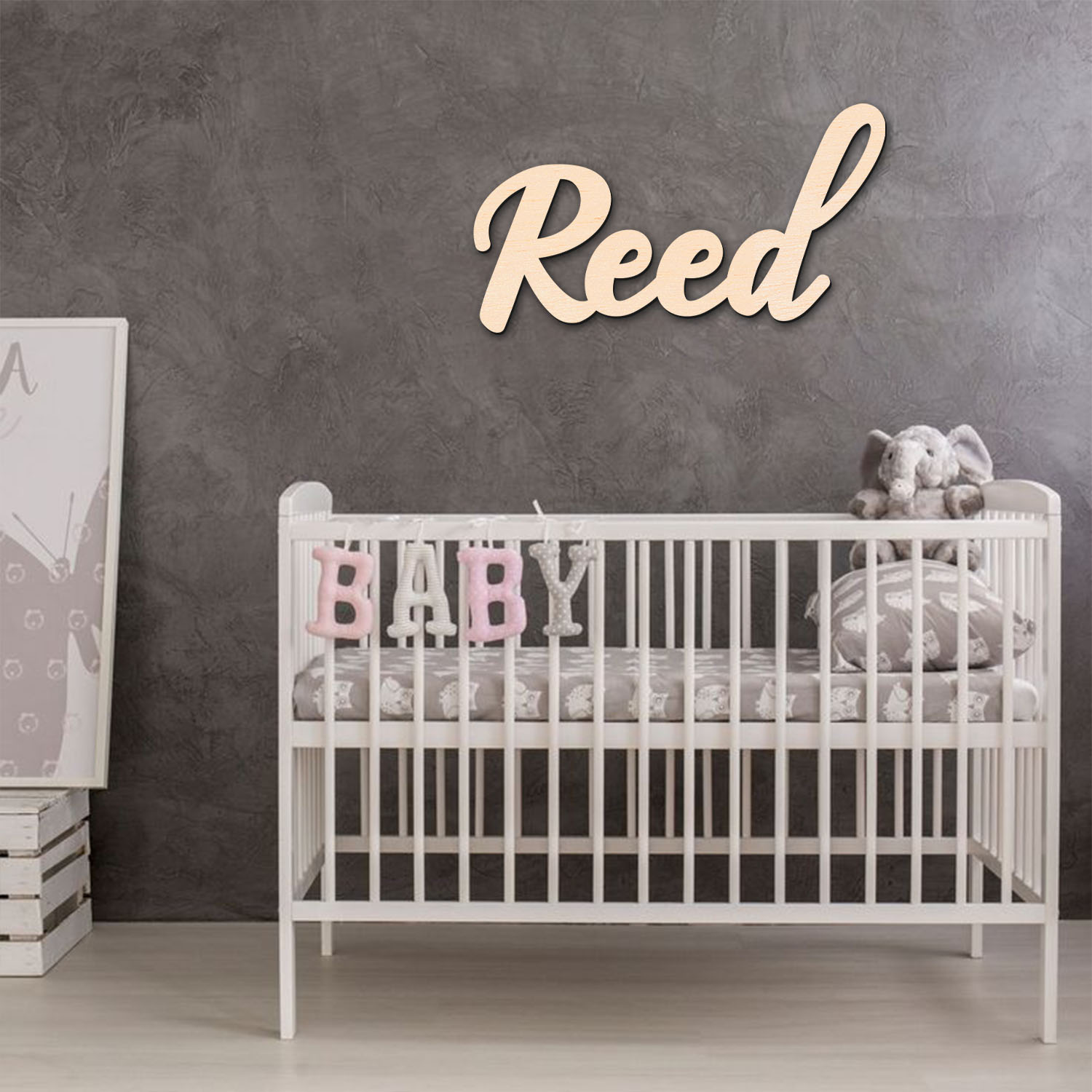 1pc personalized wooden surnam - Home Decor Xmas ulasan dan harga