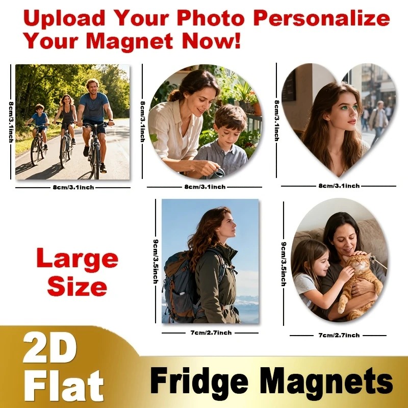 Custom Photo Fridge Magnet 2D  - Home Decor Xmas ulasan dan harga