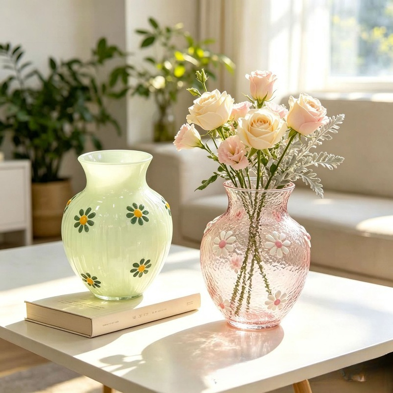 Daisy Home Decoration Nordic M - Glass Vase Nordic ulasan dan harga