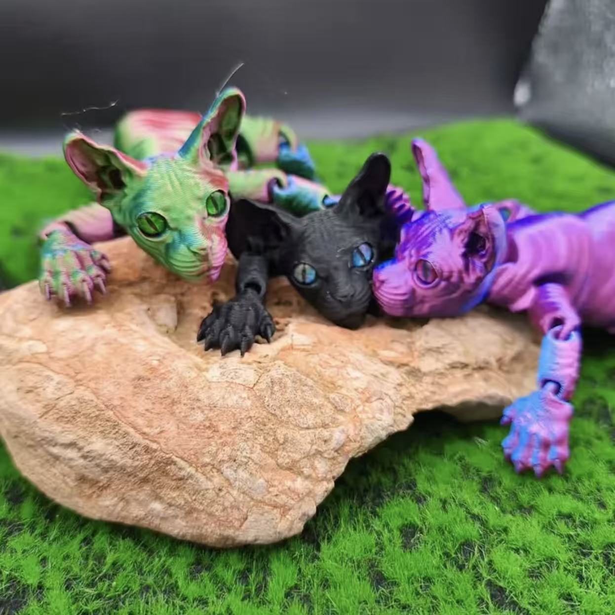 1pc 3D Printed Sphynx Cat Figu - Home Decor Cat ulasan dan harga