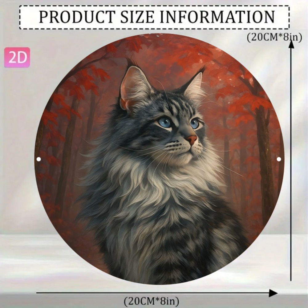 2D Flat Custom Round Vintage C - Home Decor Cat ulasan dan harga