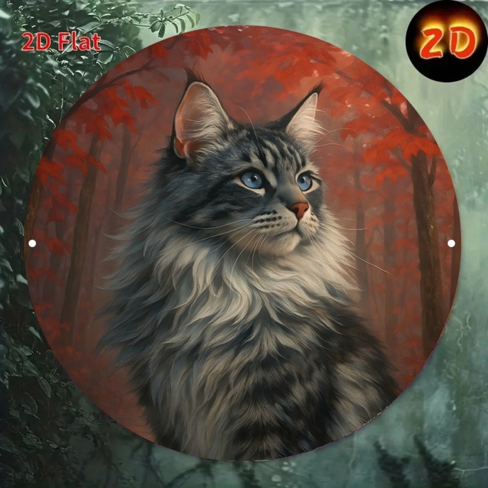 2D Flat Custom Round Vintage C - Home Decor Cat ulasan dan harga