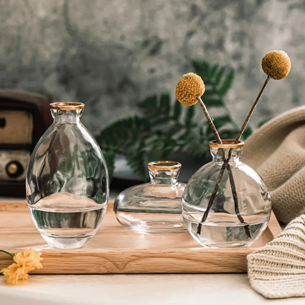 Nordic Transparent Glass Vase  - Glass Vase Nordic ulasan dan harga