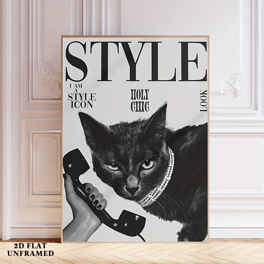 Retro Black Cat Making And Rec - Home Decor Cat ulasan dan harga