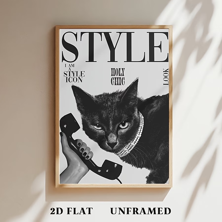 Retro Black Cat Making And Rec - Home Decor Cat ulasan dan harga
