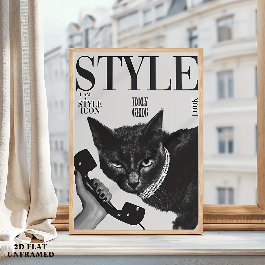 Retro Black Cat Making And Rec - Home Decor Cat ulasan dan harga