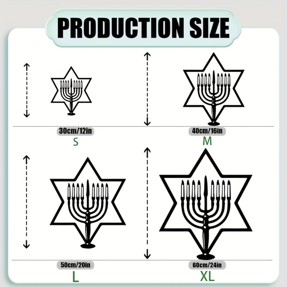 CIFBUY Metal Wall Art Menorah  - Home Decor In ulasan dan harga