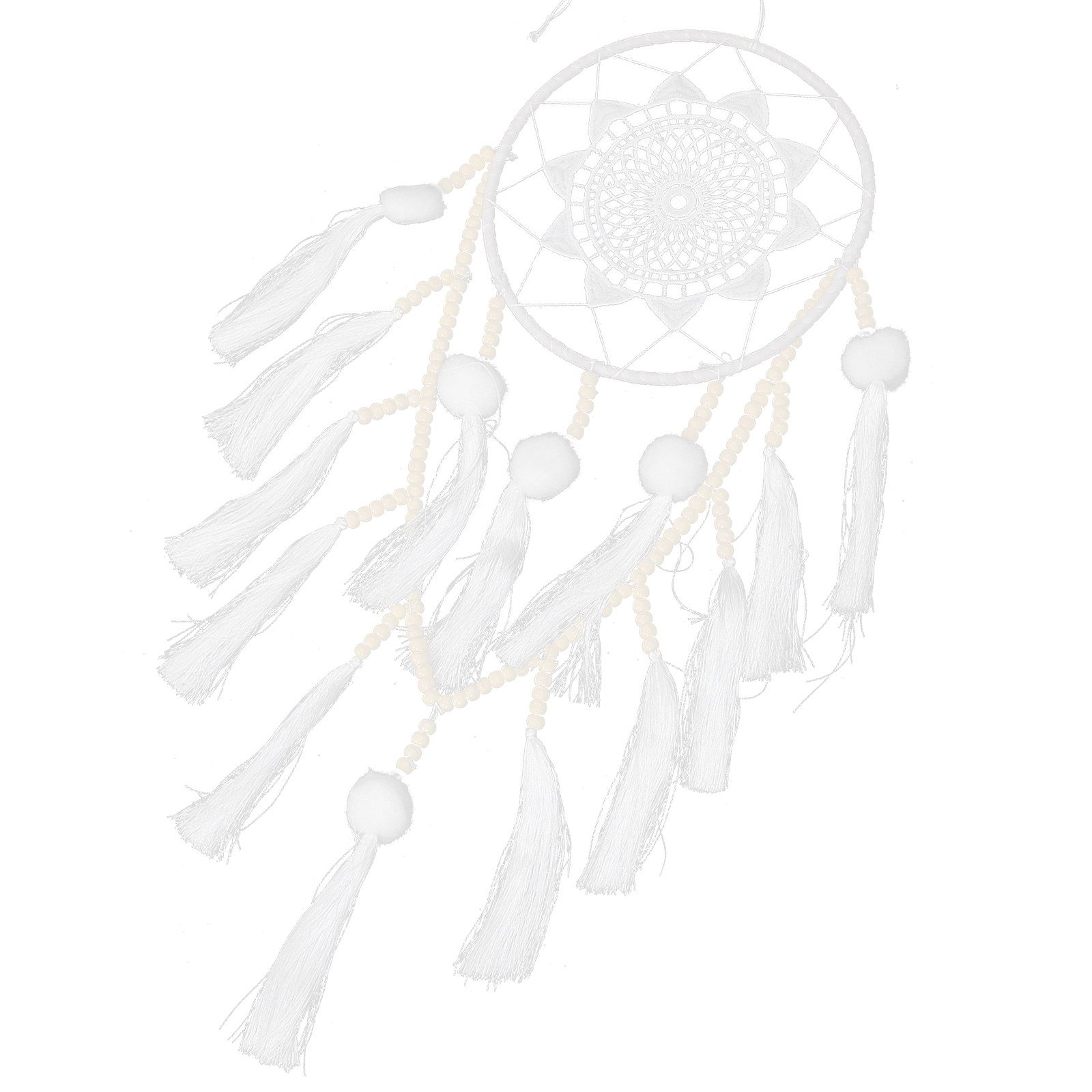 Large White Dreamcatcher Bohem - Macrame Wall Hanging ulasan dan harga