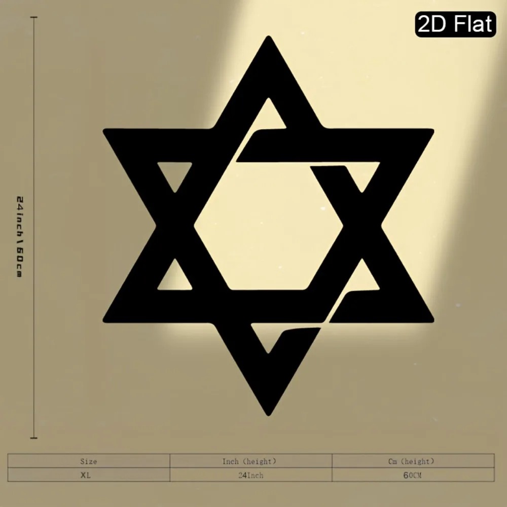 CIFBUY Iron Wall Art Star of D - Home Decor In ulasan dan harga
