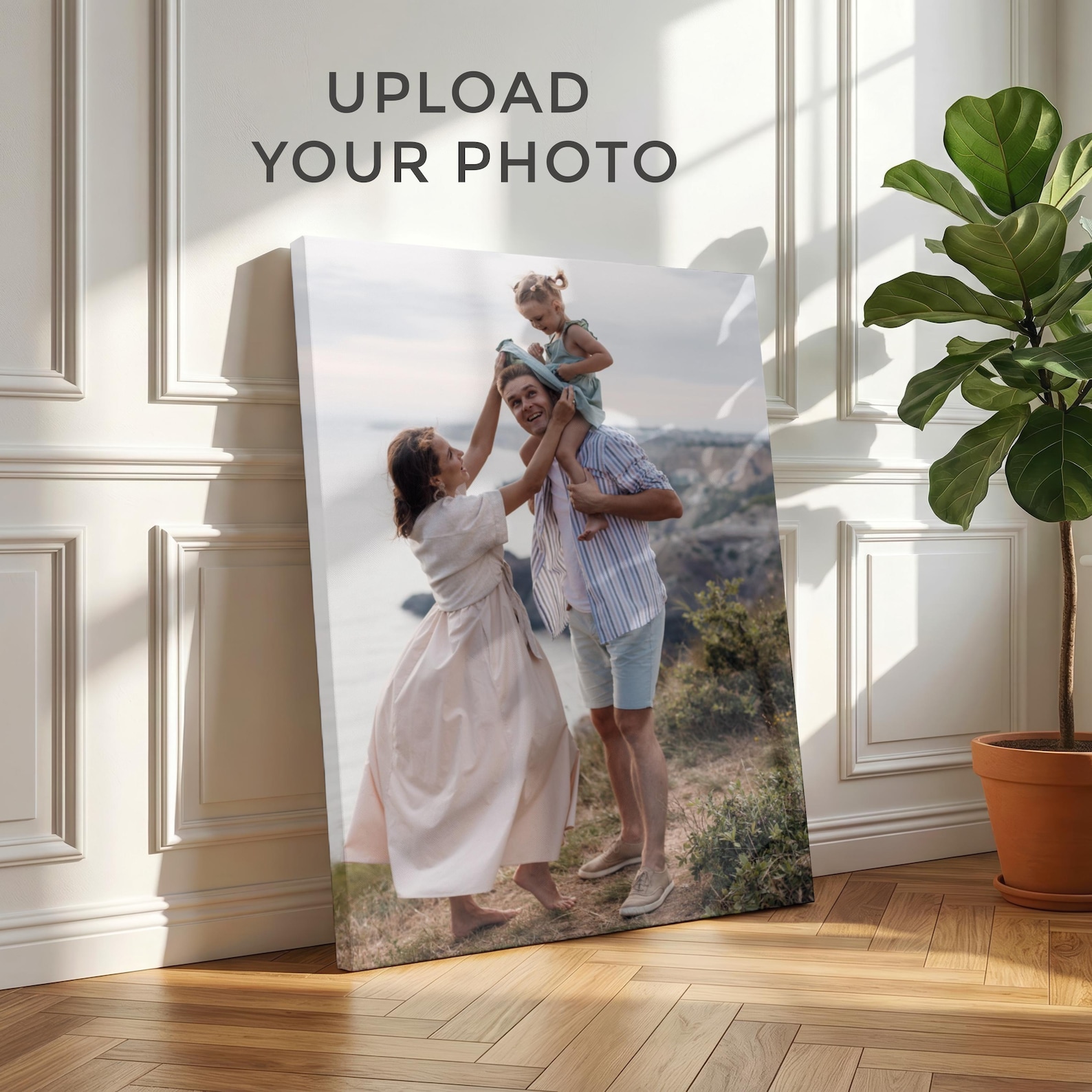 Personalized Photo Canvas, Cus - Home Decor Xmas ulasan dan harga