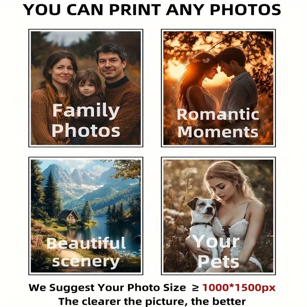 Personalized Photo Canvas, Cus - Home Decor Xmas ulasan dan harga