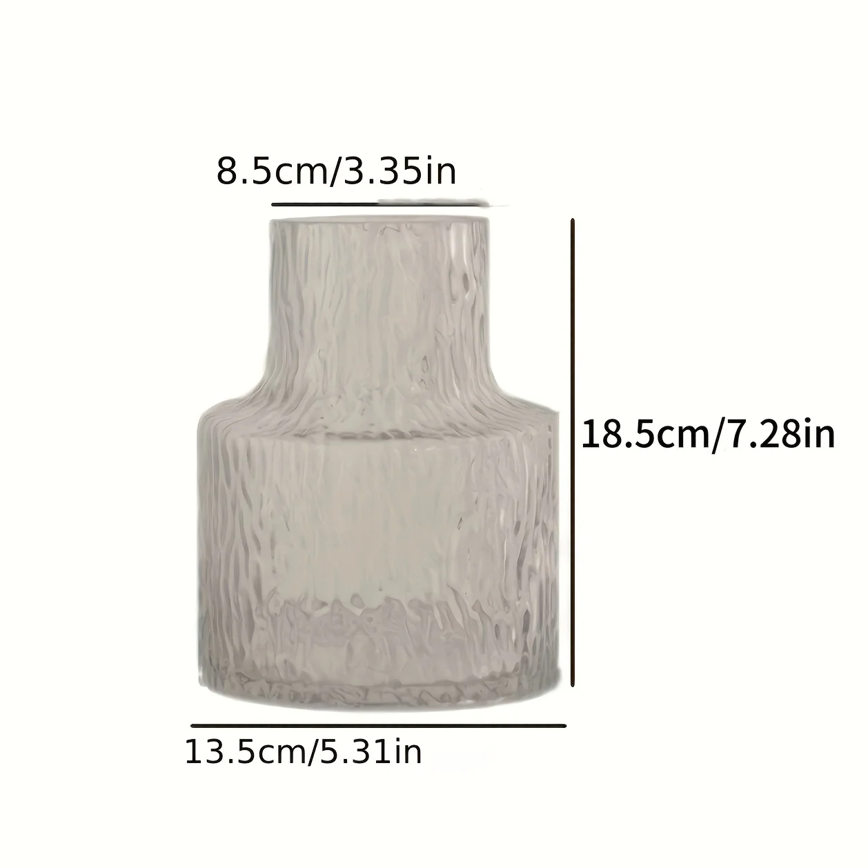 Nordic Vintage-Style Textured  - Glass Vase Nordic ulasan dan harga