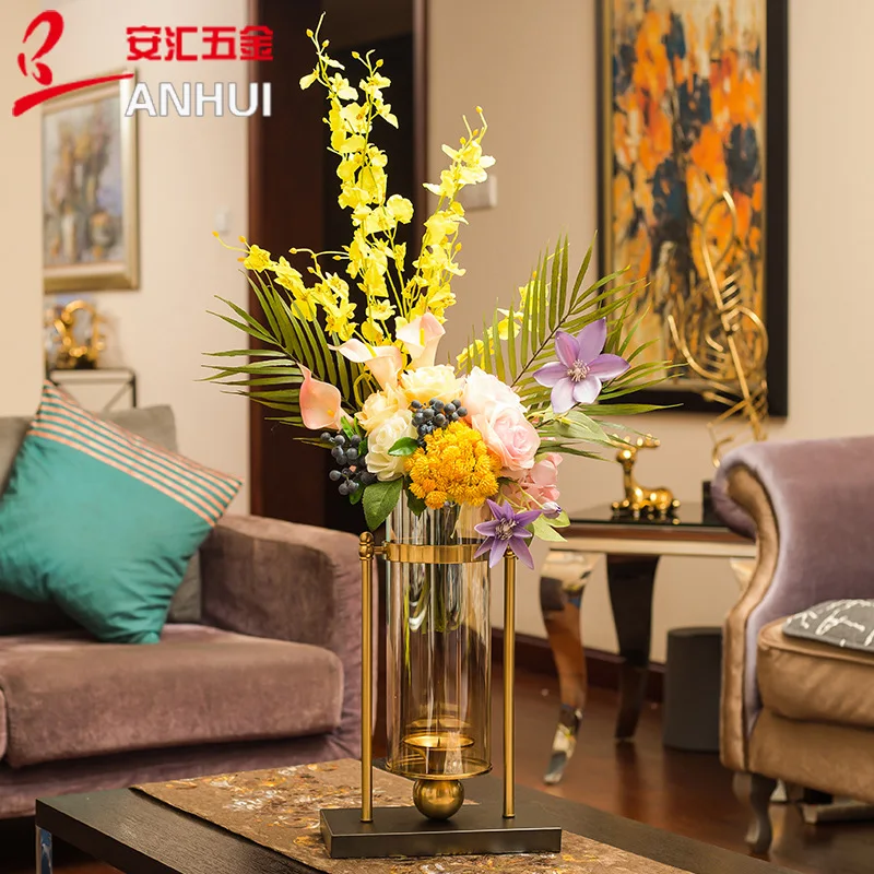 Creative Metal Vase Nordic Gla - Glass Vase Nordic ulasan dan harga