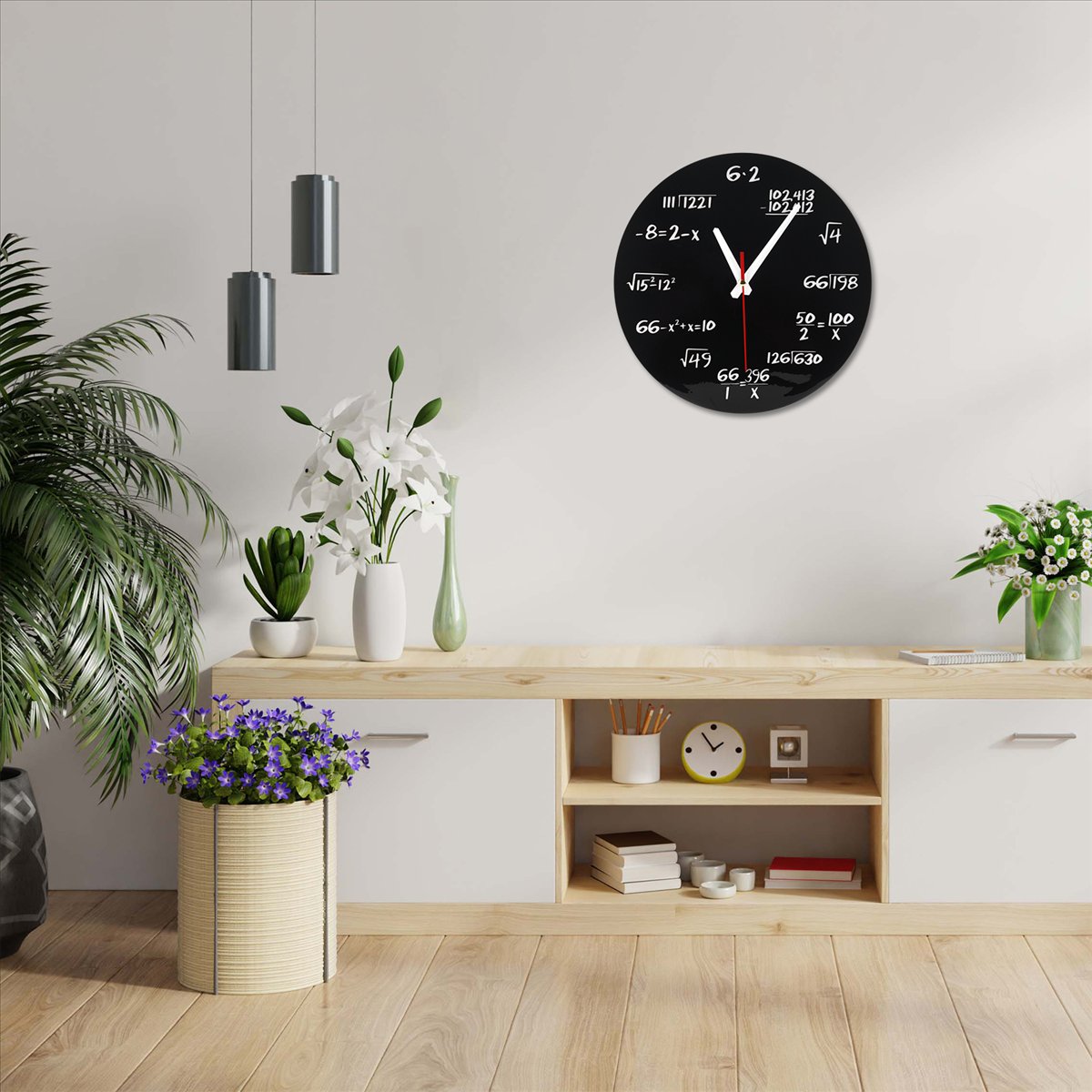 Math Wall Clock Math Formulas  - Home Decor Quiz Free ulasan dan harga