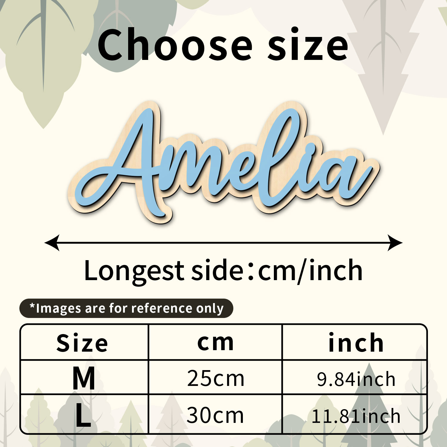 1pc Customized Wooden Name Dec - Home Decor Xmas ulasan dan harga