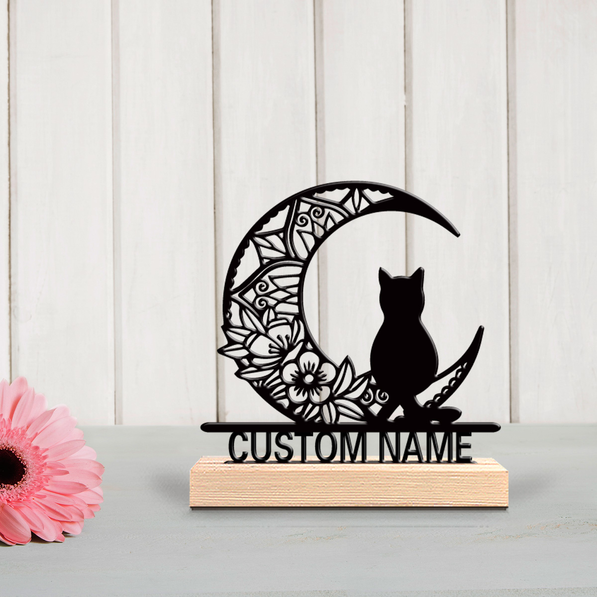 1pc Abstract moon cat Personal - Home Decor Cat ulasan dan harga