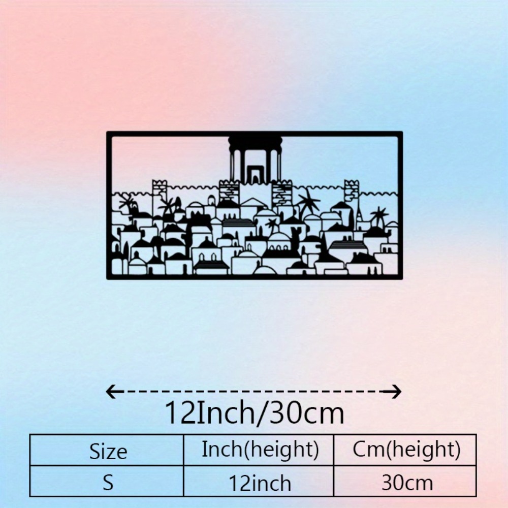 CIFBUY Metal Wall Art Jerusale - Home Decor In ulasan dan harga