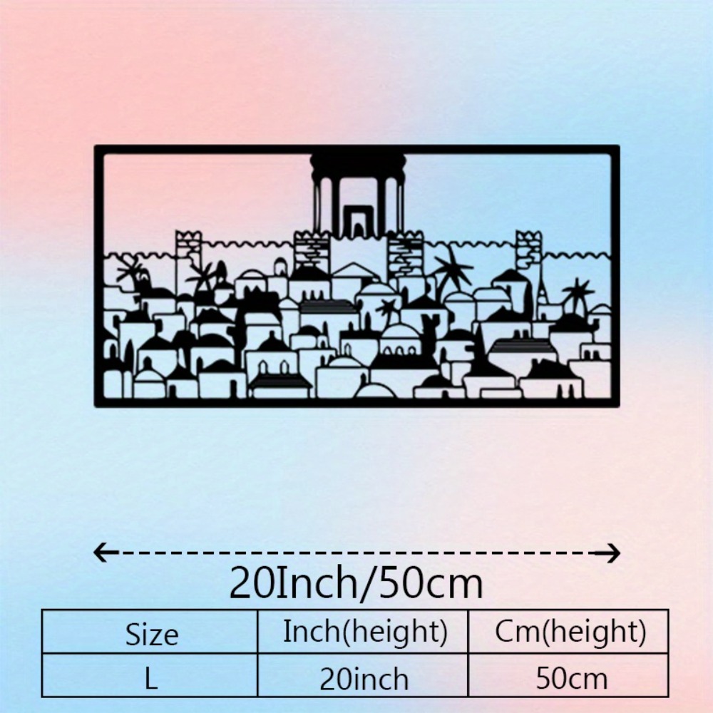 CIFBUY Metal Wall Art Jerusale - Home Decor In ulasan dan harga