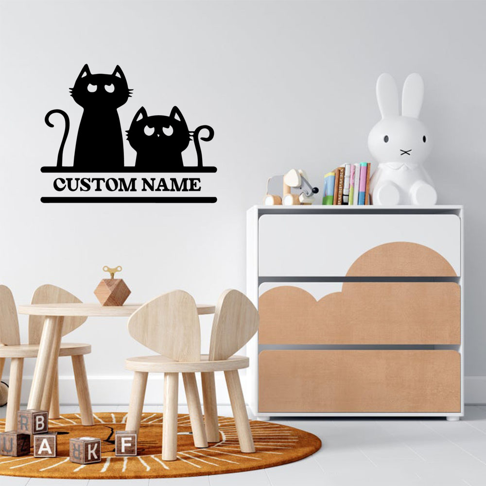 1PC Cartoon Cat Customizable T - Home Decor Cat ulasan dan harga